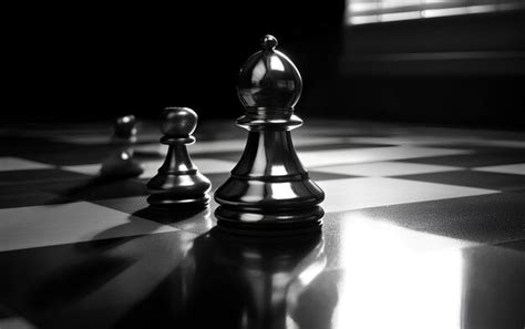 Premium Photo | Chess board black and white wallpaper background