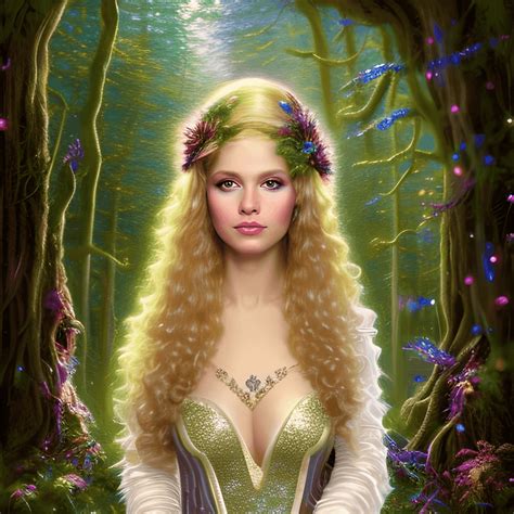 Beautiful Full Body Portrait Of A Highfantasy Elf · Creative Fabrica