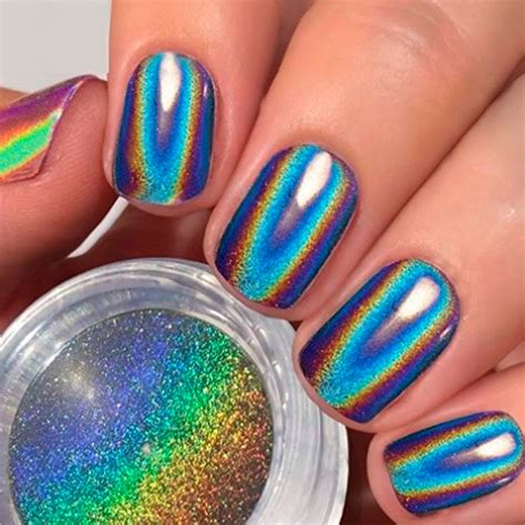 Kit 03 Pó Holográfico Laser Glitter Decoração Unhas Parcelamento sem