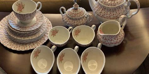 Floral Porcelain Tea Set, Furniture & Home Living, Home Decor, Other ...