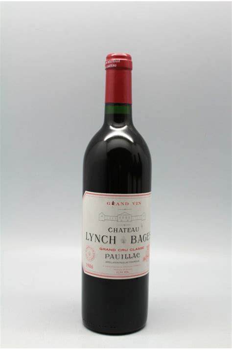 Lynch Bages 1986 VINS MILLESIMES