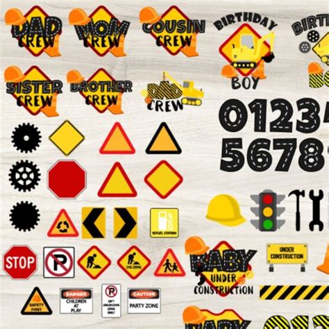 Construction Svg Trucks Svg Construction Bundle Svg Digger Etsy