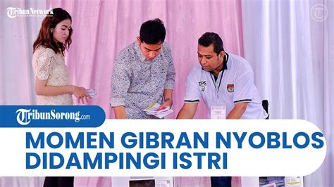 Gibran Nyoblos Ditemani Selvi Ananda Hingga Dapat Coklat Suasana TPS