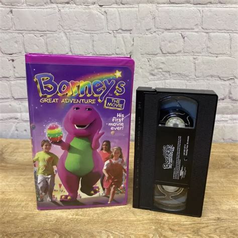 BARNEY S GREAT ADVENTURE THE MOVIE VHS Video Tape 1998 Purple Dinosaur