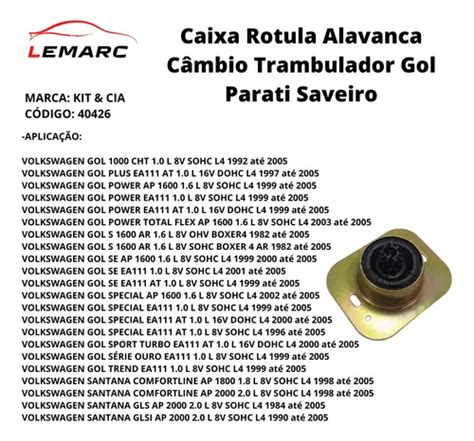 Caixa Rotula Alavanca Câmbio Trambulador Gol Parati Saveiro Mebuscar