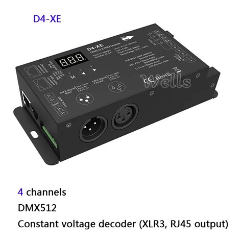 4 Channel Constant Voltage Or Constant Current DMX512 RDM Decoder