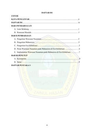 Peran Dan Implementasi Wawasan Nusantara Pada Mahasiswa Di Era