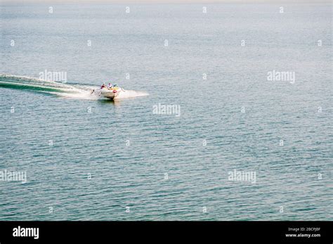 Tourists Are Enjoying At In The Mangla Dam Lake Mirpur Azad Kashmir