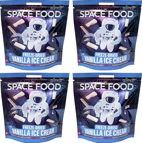 Space Food Freeze Dried Vanilla Ice Cream 4 Pack Uk Grocery