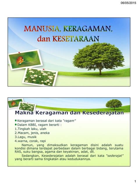 Manusia Keragaman Dan Kesetaraan PDF