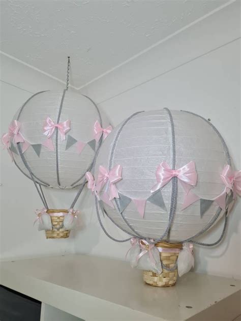 Baby Hot Air Balloon Nursery Lightshade Lampshade Hanging Etsy