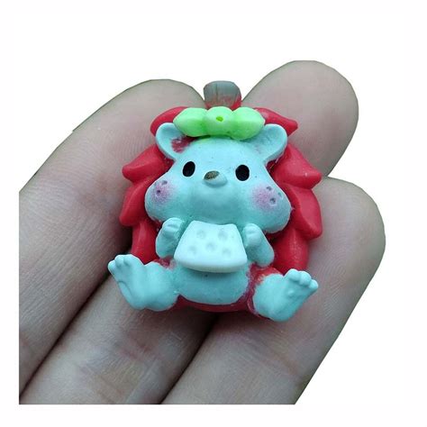 Kawaii Flatback Resin Hedgehog Cartoon Flat Back Resin Etsy