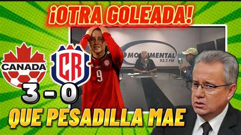 COSTA RICA 0 3 CANADA Femenil OTRA GOLEADA MAS PARA NUESTRO