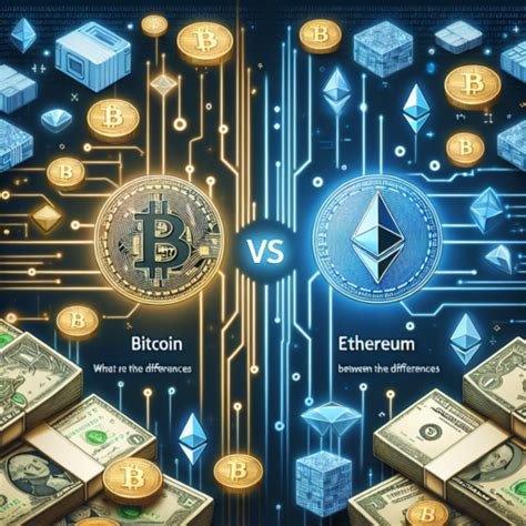 Qué diferencias hay entre Bitcoin y Ethereum