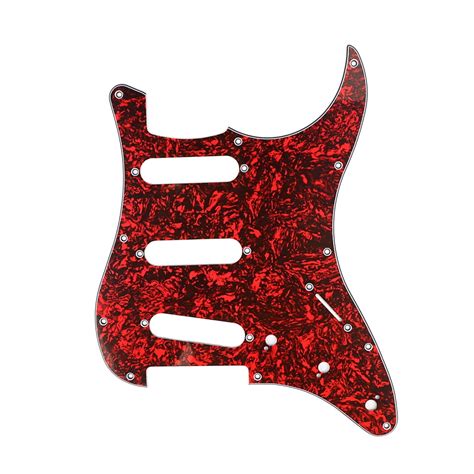 Hole Strat Guitar Pickguard Sss Scratch Plate For Stratocaster Style