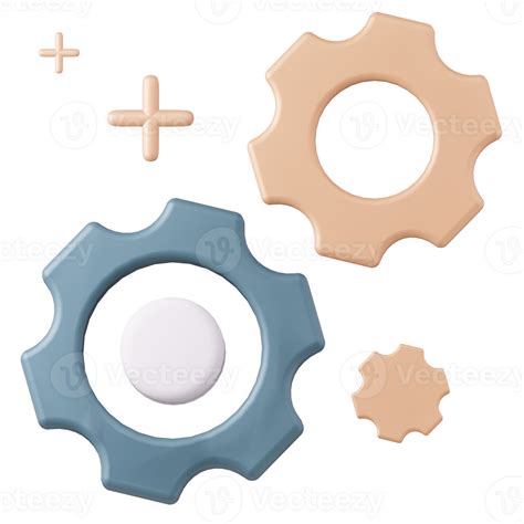 3d Gear Icon Concept 24970061 Png