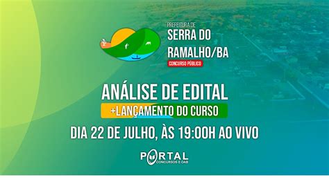 Concurso Serra Do Ramalho Ba An Lise De Edital Lan Amento Do Curso