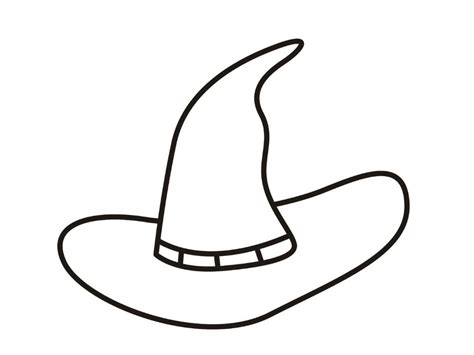 Dibujos De Sombrero De Bruja De Halloween Para Colorear Para Colorear