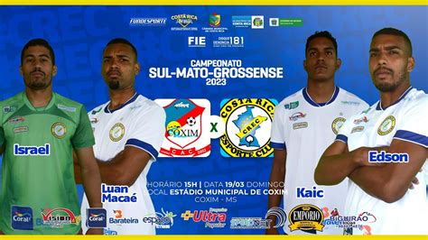 COXIM X CREC CAMPEONATO ESTADUAL SUL MATO GROSSENSE 2023 YouTube