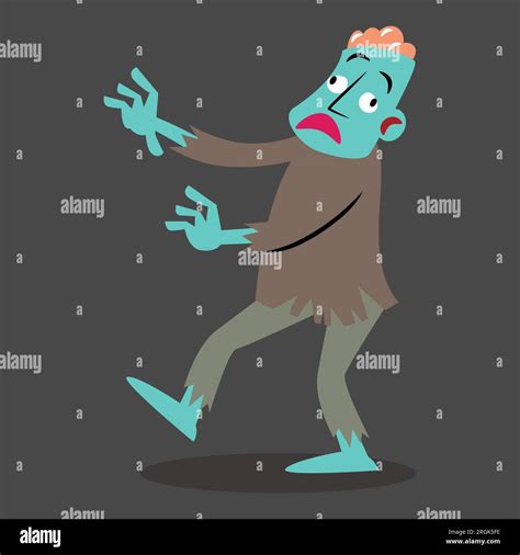 Zombie Halloween Cartoon Characters Vector Stock Vector Image And Art