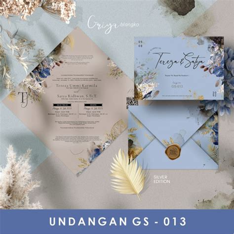 Jual Undangan Blangko Kosongan Gs Blangko Kosongan Griya Silver