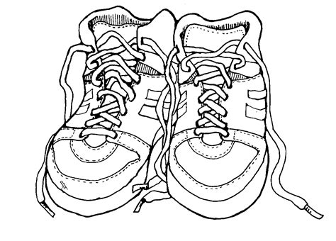 Outline Of A Running Shoe - ClipArt Best