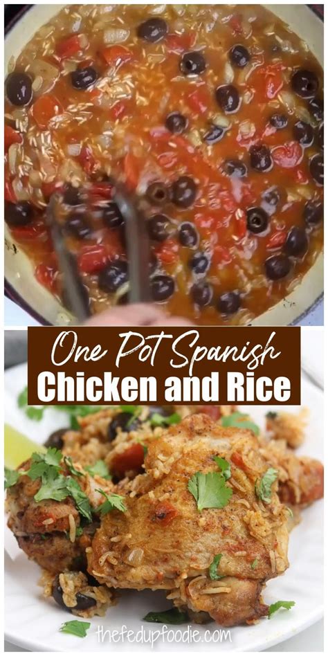 One Pot Spanish Chicken And Rice Maxwell Nelson