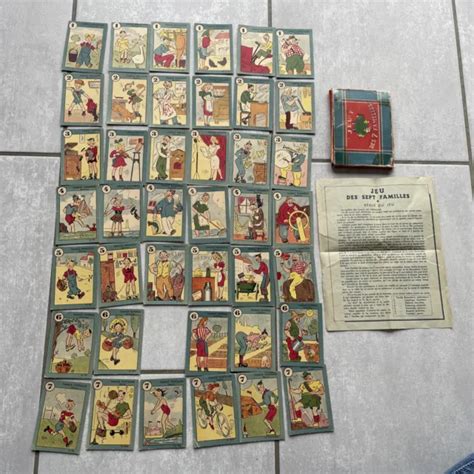 Tres Ancien Jeu De Familles Des Annees Dans Sa Boite Eur