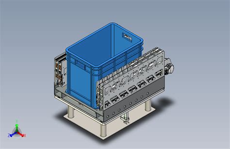 伸缩机构 Solidworks 模型图纸下载 懒石网