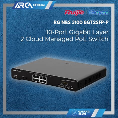 Ruijie Reyee RG NBS3100 8GT2SFP P 10P Gigabit 2Cloud Manage PoE Switch