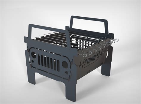 Fire Pit Jeep V3 Big 20 X20 DXF Files For Etsy