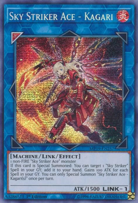 Sky Striker Ace Kagari Gold Sarcophagus Tin Mega Pack Yugioh