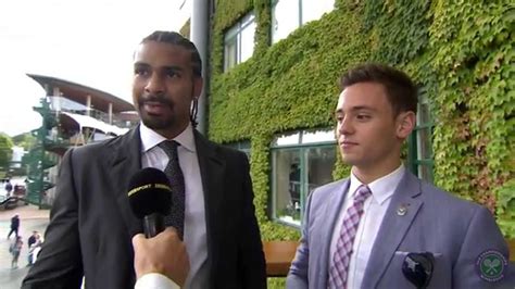 David Haye And Tom Daley At Wimbledon 2014 Youtube