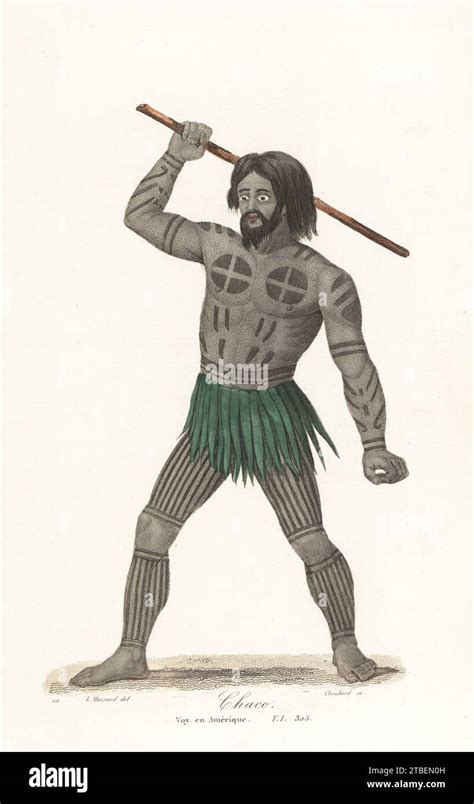 Native Man Of Mangareva Gambier Islands Polynesia Ile Gambier In