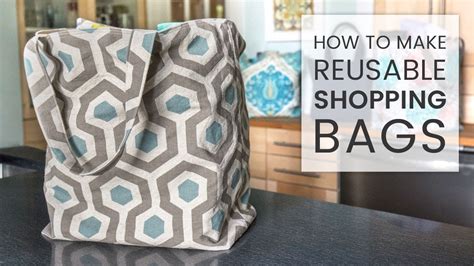 How To Make Reusable Shopping Bags Youtube