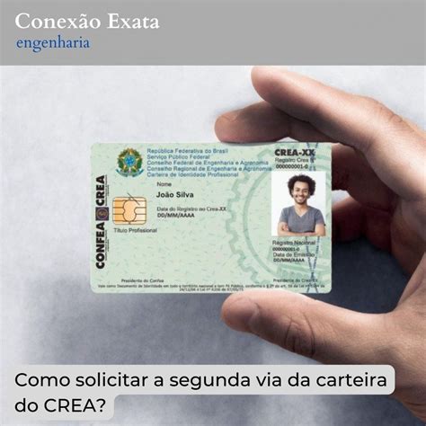 Como Solicitar A Segunda Via Da Carteira Do Crea Conex O Exata