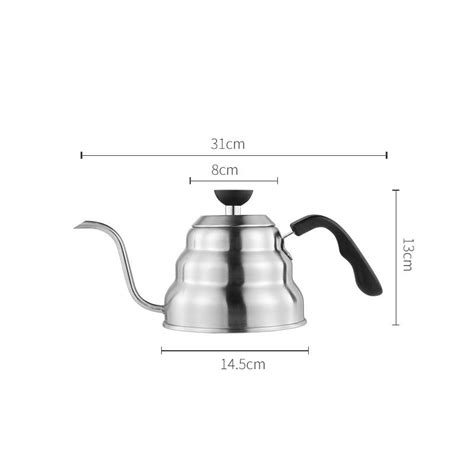 Tetera Cuello de Cisne 1000 ml Tienda Barista Perú