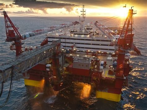 New floating production unit ready to be towed for installation off ...