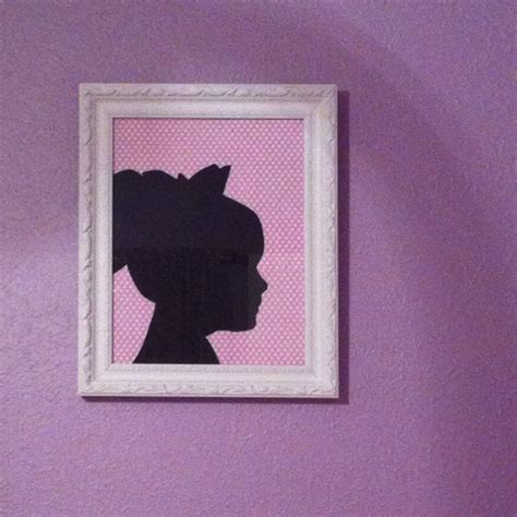 Silhouette made at school | Kindergarten books, Decor, Kindergarten