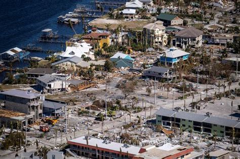 Huracán Ian Florida Fort Myers Beach La Ciudad Destruida Por El