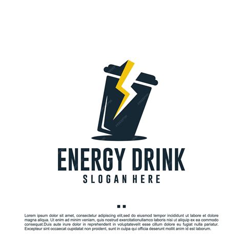 Premium Vector Energy Drinkflash Logo Design Template
