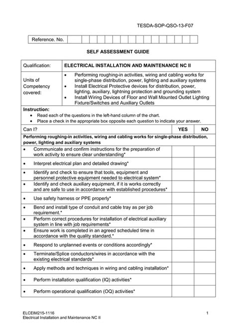 Sag Electrical Installation And Maintenance Ncii PDF