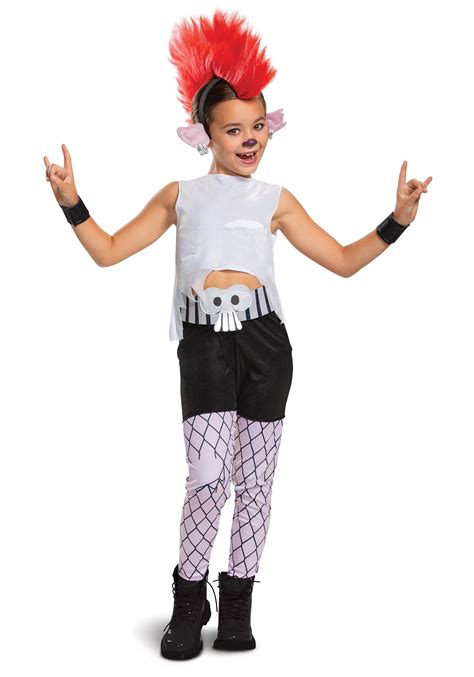 Trolls World Tour Girl's Deluxe Barb Costume