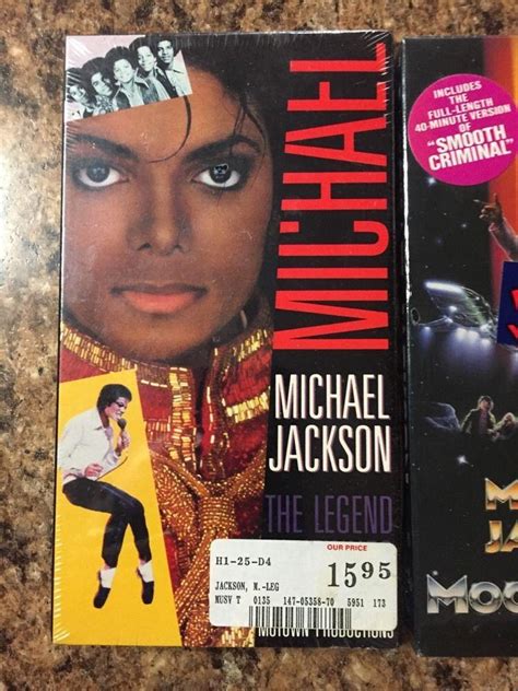 Michael Jackson Lot Of New Sealed Vhs Dangerous Moonwalker The