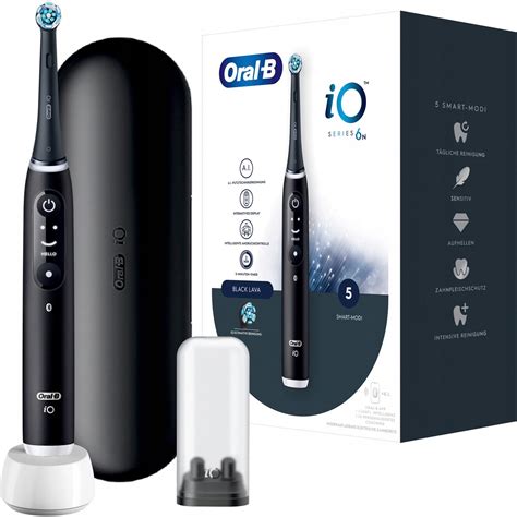 OralB Elektromos fogkefe készlet iO 6 tartozékokkal fekete eMAG hu