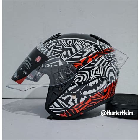 Jual Helm Biplast Kyoto Cosmic Paket Ganteng Spoiler D Visor Clear Sni