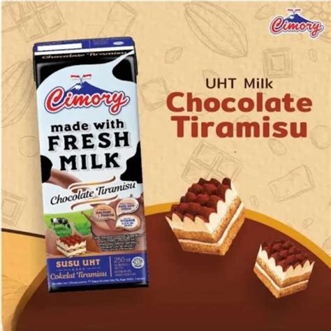 Promo Susu Cimory Fresh Milk Kotak UHT Chocolate Tiramisu 250 Ml