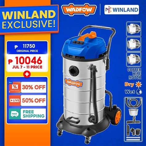 Wadfow By Winland W Wet Dry Vacuum Cleaner L Capacity Household