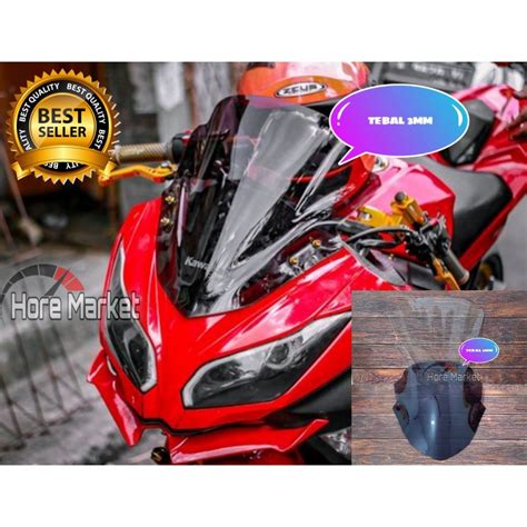 Jual WINDSHIELD NINJA 250 FI JENONG SMOKE CLEAR VISOR NINJA 250 2013