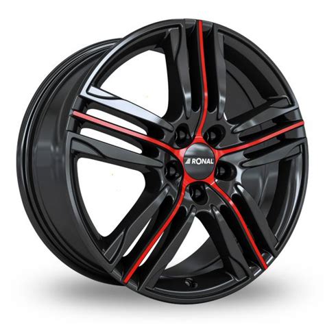 Ronal R Black Red Alloy Wheels Wheelbase